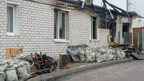 Professional Soot Cleanup technician working in Baltimore, OH